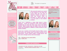 Tablet Screenshot of lauren-avila.memory-of.com