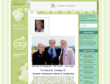 Tablet Screenshot of david-jennings.memory-of.com