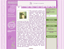 Tablet Screenshot of lilliebelljones.memory-of.com