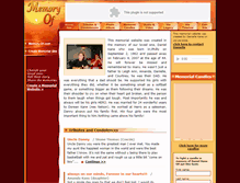 Tablet Screenshot of daniel-kane.memory-of.com