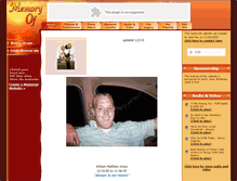 Tablet Screenshot of matt-jones.memory-of.com