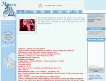 Tablet Screenshot of aaliyah-dana.memory-of.com