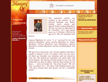 Tablet Screenshot of lamont-blackston-sr.memory-of.com