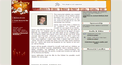 Desktop Screenshot of aaron-borodach.memory-of.com