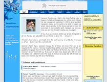 Tablet Screenshot of cameran-menden.memory-of.com