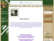 Tablet Screenshot of matthew-roach.memory-of.com