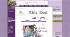 Desktop Screenshot of elsie-ernst.memory-of.com