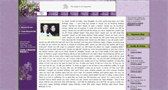 Desktop Screenshot of bridgettstoll.memory-of.com