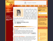 Tablet Screenshot of carrie-loupe.memory-of.com