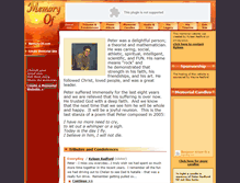 Tablet Screenshot of peter-radford.memory-of.com