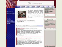 Tablet Screenshot of gregory-wheeler.memory-of.com