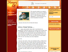 Tablet Screenshot of anthony-martinez.memory-of.com