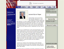 Tablet Screenshot of lbpieper.memory-of.com