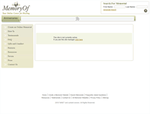 Tablet Screenshot of destiny.memory-of.com