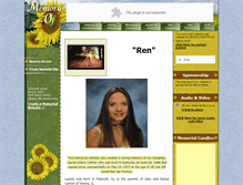 Tablet Screenshot of lauren-carlton-2007.memory-of.com