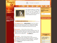 Tablet Screenshot of curtis-ittner.memory-of.com