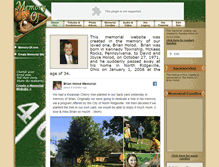 Tablet Screenshot of brianholod.memory-of.com