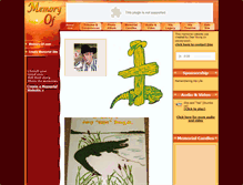 Tablet Screenshot of jerry-gator-young-jr.memory-of.com