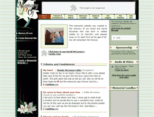 Tablet Screenshot of david-mccomas-2010.memory-of.com