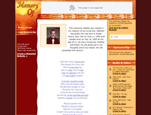 Tablet Screenshot of matthew-pascarella.memory-of.com