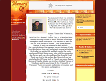 Tablet Screenshot of ernest-watson-jr.memory-of.com