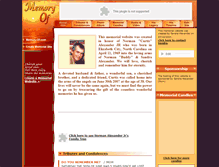 Tablet Screenshot of curtis-alexander-.memory-of.com