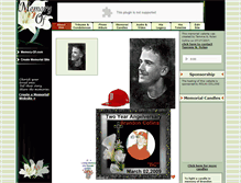 Tablet Screenshot of brandon-collins.memory-of.com