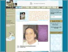 Tablet Screenshot of brandi-bernard.memory-of.com