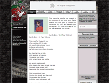 Tablet Screenshot of daniel-adams.memory-of.com