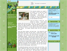 Tablet Screenshot of kayla-christian.memory-of.com