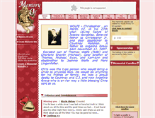 Tablet Screenshot of christopher-wolfe.memory-of.com