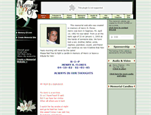 Tablet Screenshot of henry-robert-flores.memory-of.com