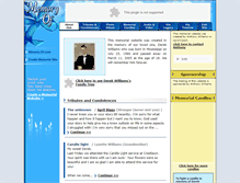 Tablet Screenshot of derek-williams.memory-of.com