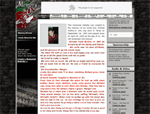 Tablet Screenshot of michael-mullinsjr.memory-of.com