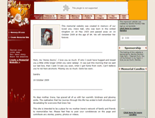 Tablet Screenshot of irene-hall.memory-of.com