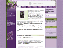 Tablet Screenshot of mckaylajoy.memory-of.com