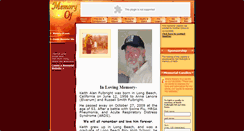 Desktop Screenshot of keith-a-fulbright.memory-of.com