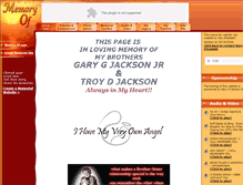 Tablet Screenshot of garyjacksonjr.memory-of.com