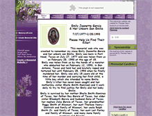 Tablet Screenshot of emily-garcia.memory-of.com