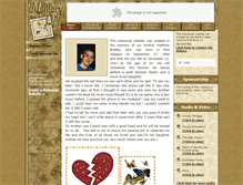 Tablet Screenshot of matthewbradley.memory-of.com