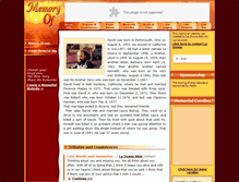 Tablet Screenshot of david-still.memory-of.com