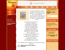 Tablet Screenshot of corymasear.memory-of.com