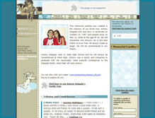 Tablet Screenshot of anthonydelgado.memory-of.com