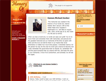 Tablet Screenshot of damon-seeber.memory-of.com