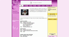 Desktop Screenshot of mary-taidi-abu.memory-of.com