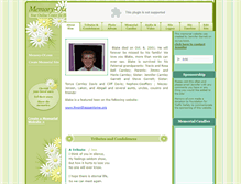 Tablet Screenshot of blakecarnley.memory-of.com