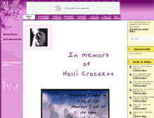 Tablet Screenshot of holli-crockett.memory-of.com